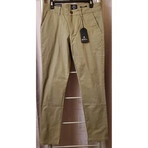 Ben Sherman Mens Slim Fit Gray Stretch Pants 30x32‎